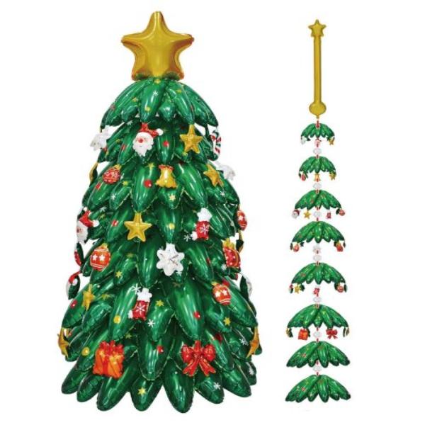 Standing Airz Christmas Tree Shape Balloon - 124cm