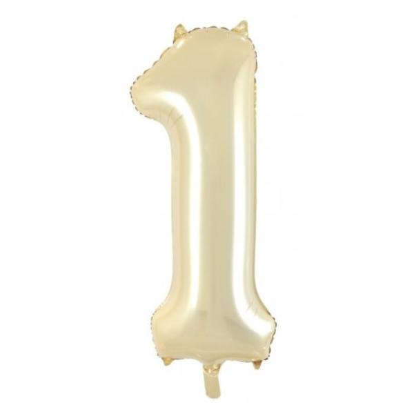 Gold Decrotex Number One 1 Foil Balloon - 86cm