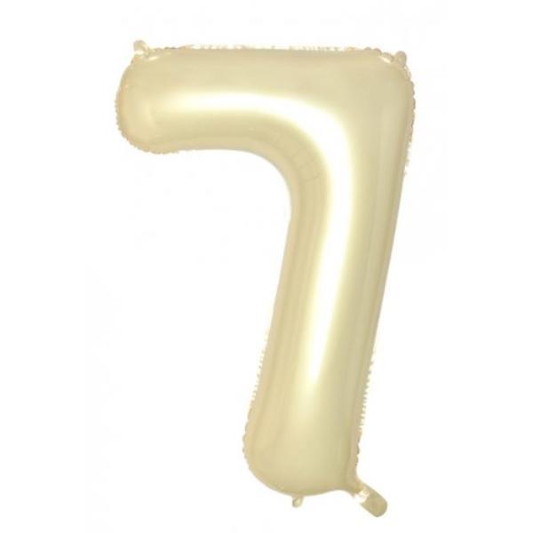 Gold Decrotex Number Seven 7 Foil Balloon - 86cm