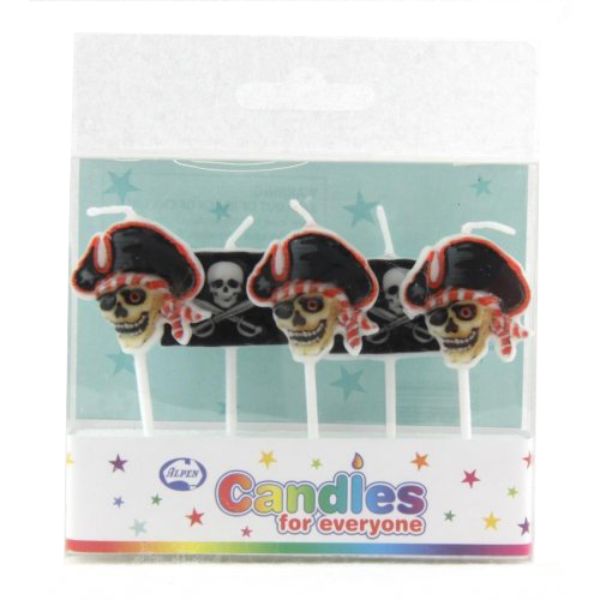5 Pack Pirates Birthday Candles