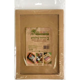 Load image into Gallery viewer, 2 Pack Medium Eco Kraft Grazing Box With Lid - 36cm x 25.2cm x 8cm
