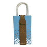 Load image into Gallery viewer, 5 Pack Blue With Silver Dots Paper Bag - 21.5cm x 13cm x 8cm
