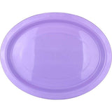 Load image into Gallery viewer, 20 Pack Lavender Reusable Oval Plates - 31.5cm x 24.5cm
