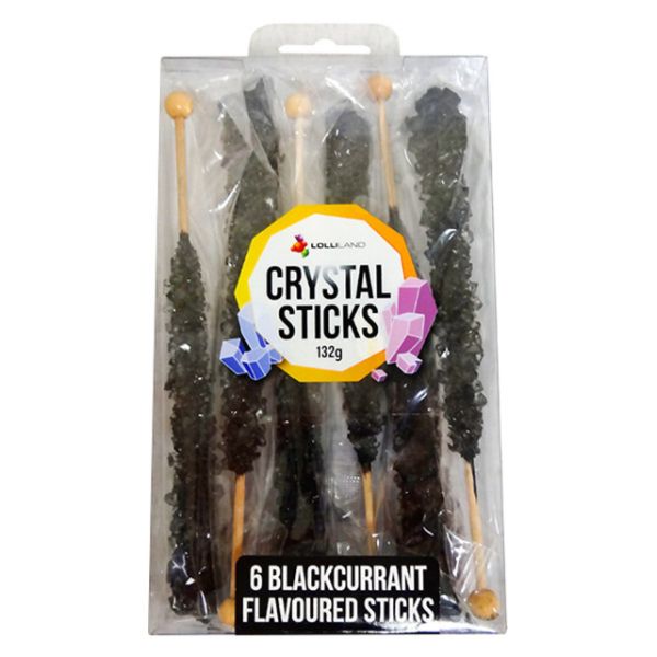 6 Pack Blackcurrant Flavoured Crystal Sticks - 132g