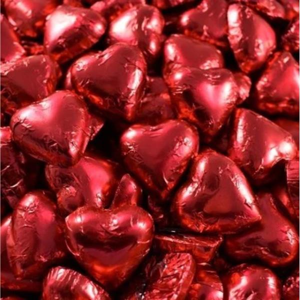 Red Chocolate Hearts 500g