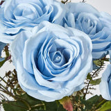 Load image into Gallery viewer, 9 Blue Rose Head Bouquet
