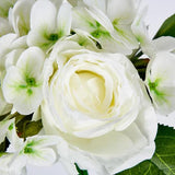 Load image into Gallery viewer, White Rose &amp; Hydrangea Bouquet
