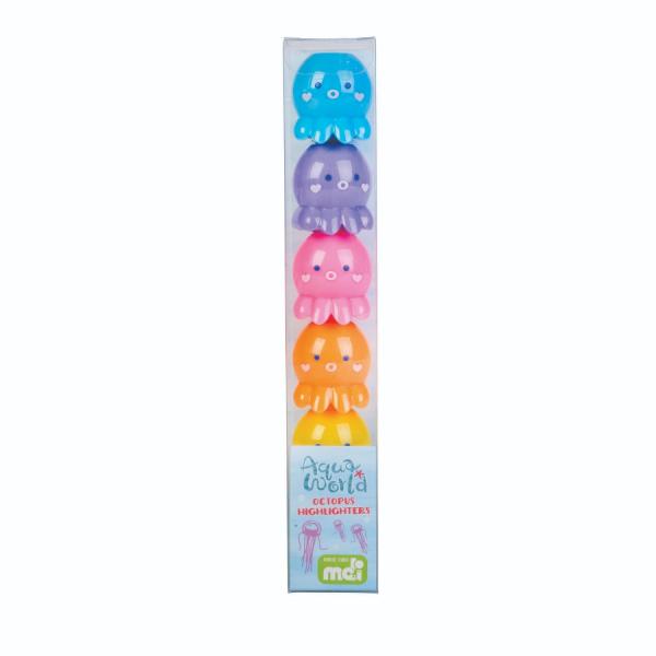 6 Pack Octopus Highlighters