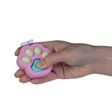 Load image into Gallery viewer, Cat Paw Click Fidget Keychain
