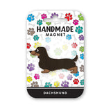 Load image into Gallery viewer, I Love My Dachshund - Handmade Magnet
