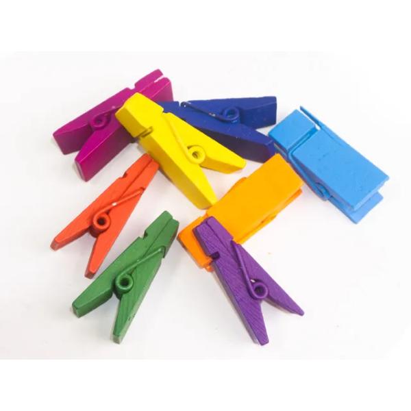 8 Pack Wooden Craft Pegs - 3.6cm x 1.1cm