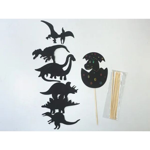 8 Pack Black Shadow Puppet