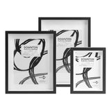 Load image into Gallery viewer, A4 Black &amp; White Downton Matt Frame
