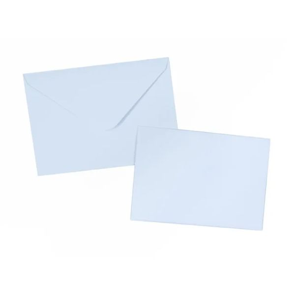 6 Pack Blue Cards & Envelopes - 16.3cm