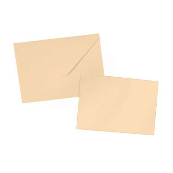 6 Pack Buttermilk Cards & Envelopes - 16.3cm