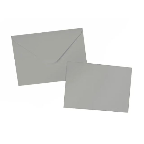 6 Pack Storm Grey Cards & Envelopes - 16.3cm