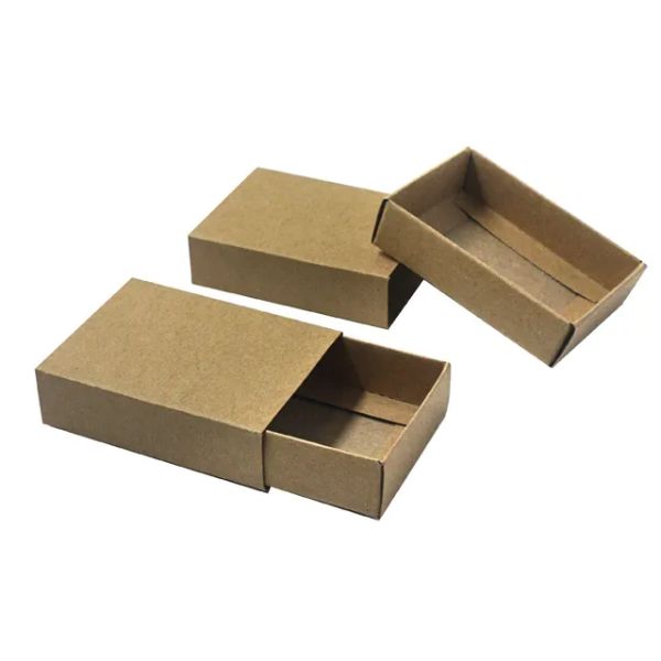 3 Pack Medium Kraft Boxes - 7cm x 9.2cm x 2.5cm