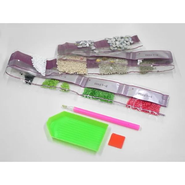 Jewels & Gems Giraffe Painting On Canvas - 30cm x 30cm x 1.5cm