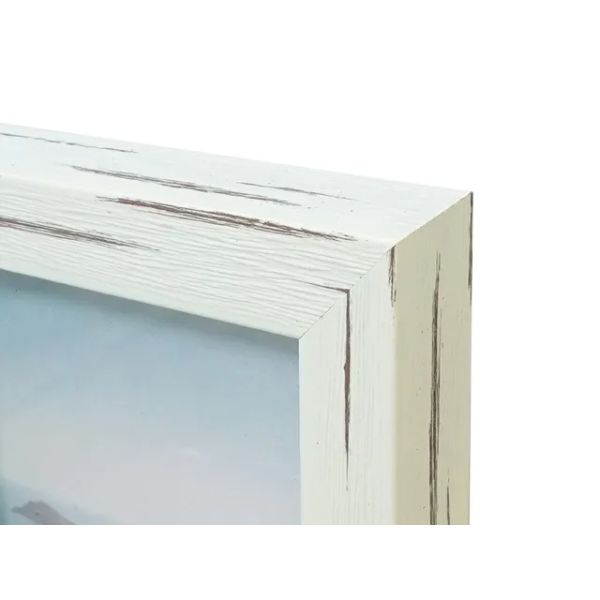 Distressed White Peninsula Frame - 15cm x 20cm