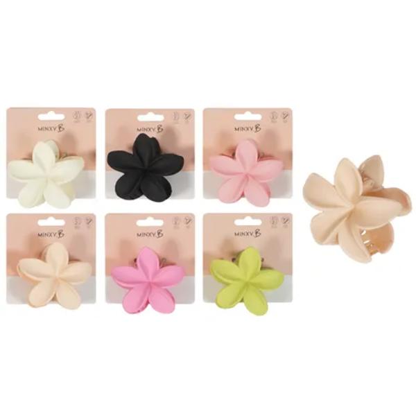 Matte Frangipani Claw Clip - Assorted