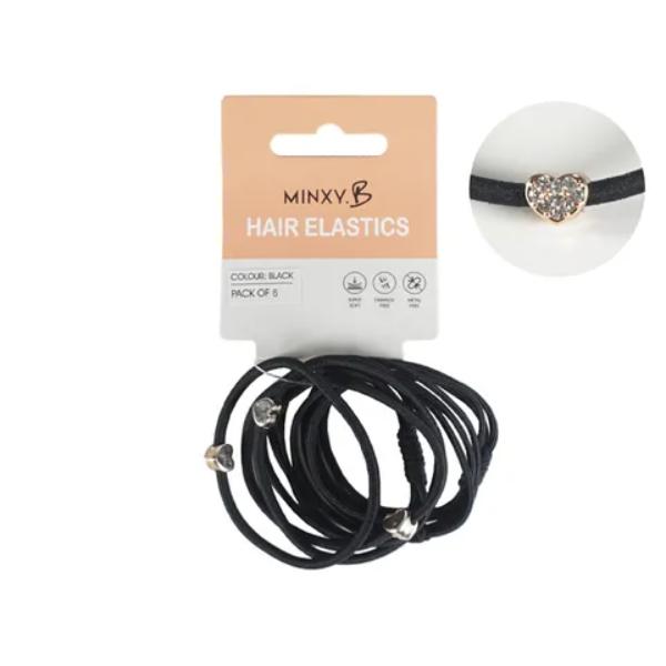 6 Piece Motif Hair Elastics