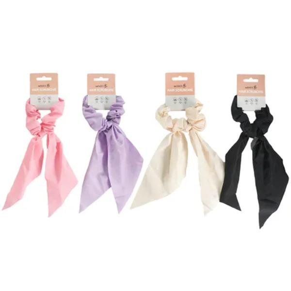 Solid Coloured Scrunchie Scarf - Assorted