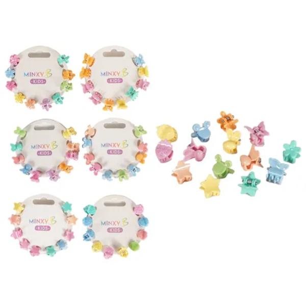 10 Pack Pastel Kids Mini Claw Clips - Assorted