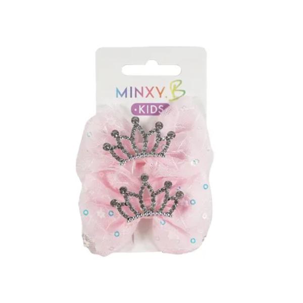 2 Pack Kids Bow Hair Clip With Tiara