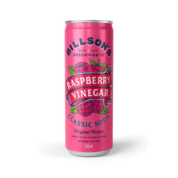 Billson's Raspberry Vinegar Classic Soda - 355ml