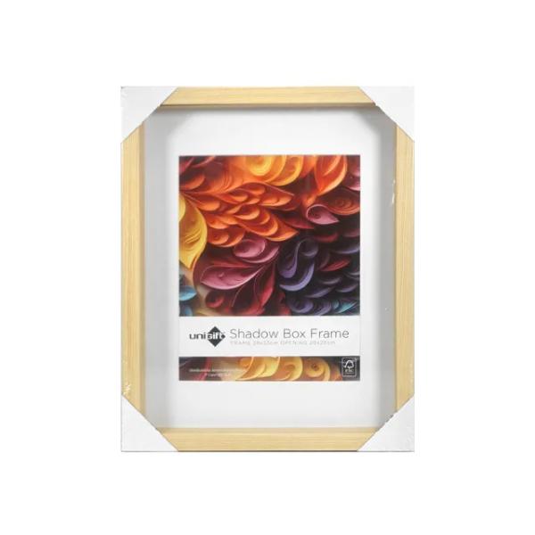Natural Shadow Box Frae - 28x35cm