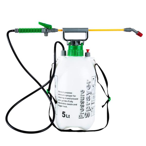 White & Green Pressure Sprayer Pump Action - 5L