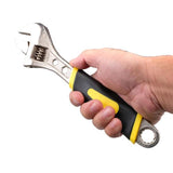 Load image into Gallery viewer, Adjustable Black &amp; Yellow Soft Grip Handle Wrench - 25cm
