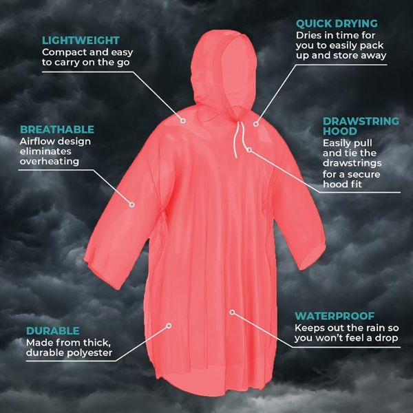 Reusable Polyester Adults Poncho