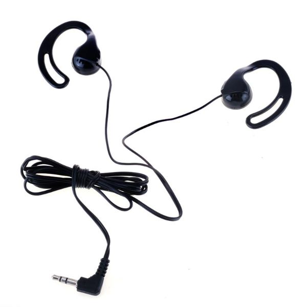 Black Universal Jack Wired In Ear Headphones - 0.35cm