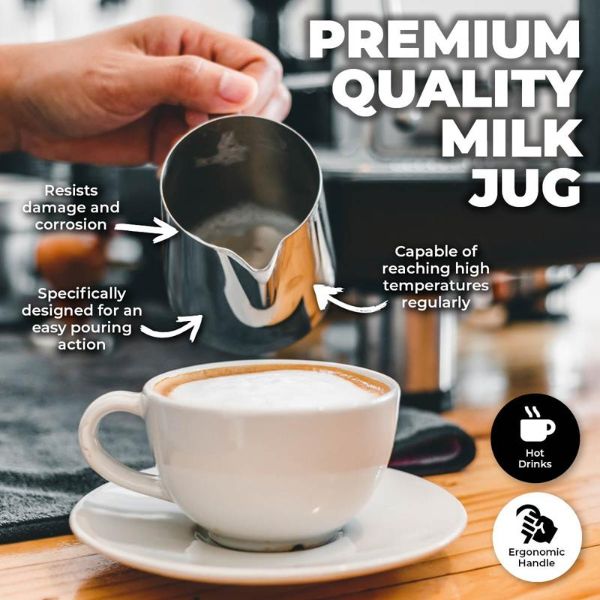 Stainless Steel Milk Jug - 400ml