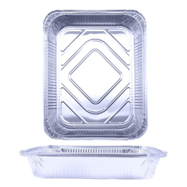5 Pack Foil Baking Trays With Lids - 32cm x 23cm x 6cm