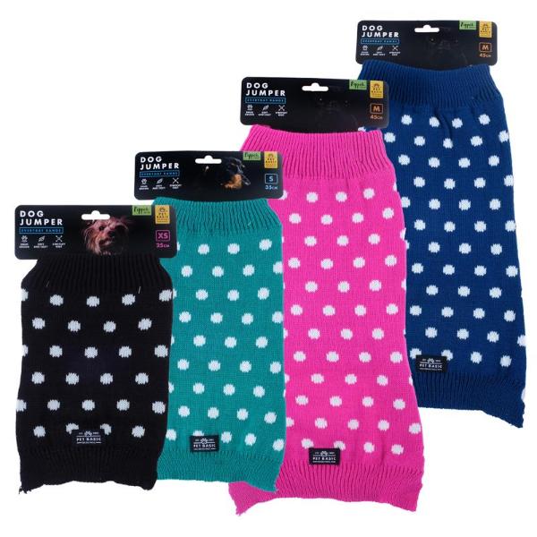 Polka Dot Pepper Series Dog Jumper - 35cm x 45cm