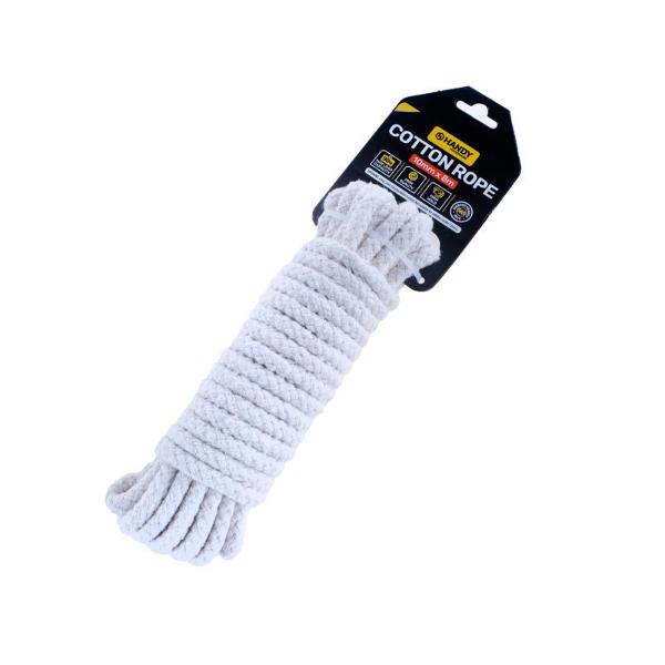 Natural All Purpose Cotton Rope - 1cm x 800cm | The Base Warehouse