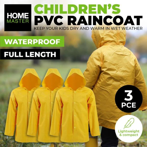 Plain Yellow Children Raincoat - 72cm x 38cm