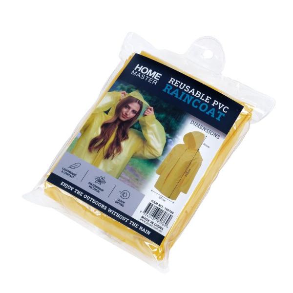 Adult Yellow Plain Rain Coat - 143cm x 60cm