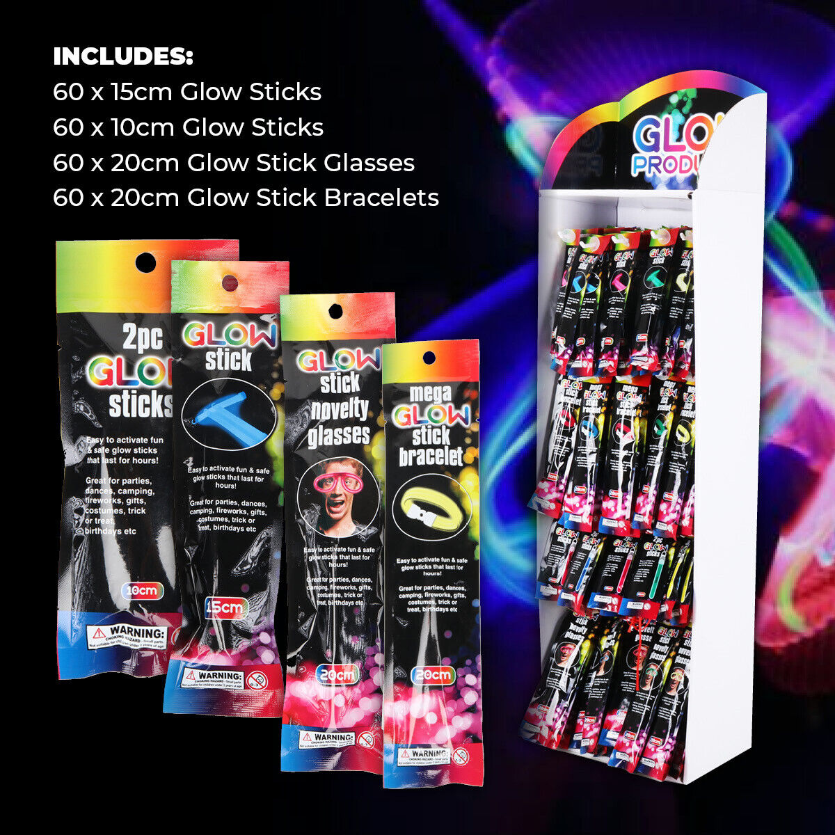 Assorted Glow Party Products