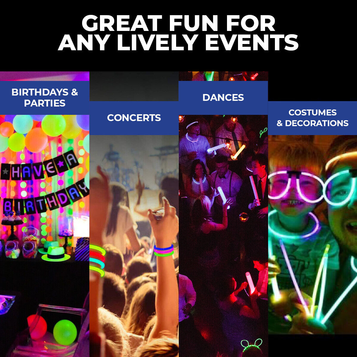 Assorted Glow Party Products
