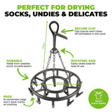 Load image into Gallery viewer, 2 Pack Rotating Compact Clothes Hanger with 16 Pegs Each
