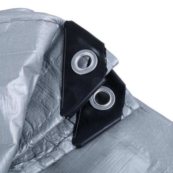 Grey Heavy Duty 130gsm Tarpaulin - 150cm x 210cm