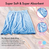 Load image into Gallery viewer, Blue Or Pink Microfibre Body Wrap Towel
