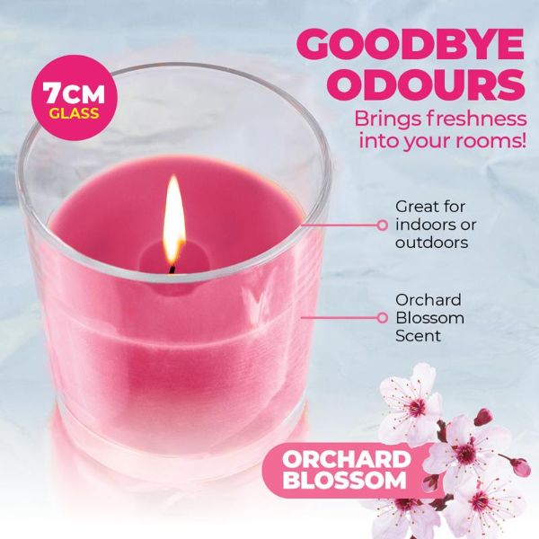 Orchard Blossom Glasslight Scented Candle - 7cm