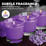 Load image into Gallery viewer, Soothing Lavender Glasslight Scented Candle - 7cm
