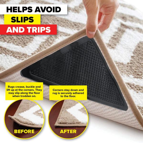 16 Pack Self Adhesive Rug Grippers - 15cm