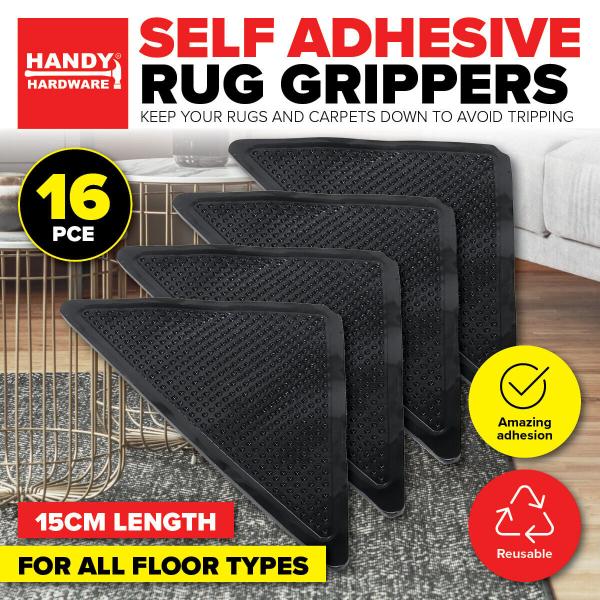 16 Pack Self Adhesive Rug Grippers - 15cm