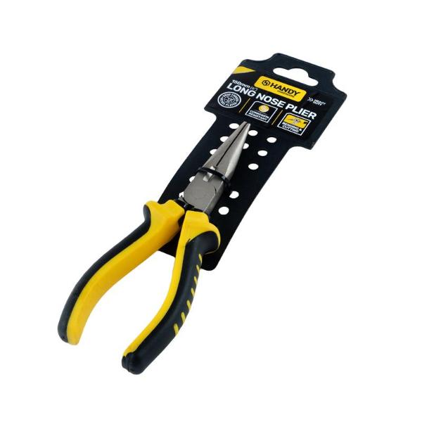 Premium Black & Yellow Long Nose Comfort Grip Handle Plier - 1.5cm